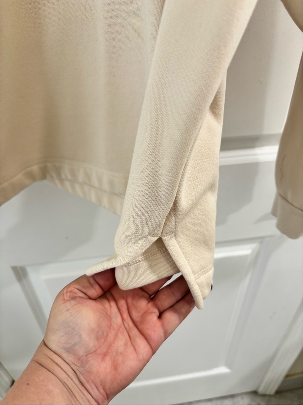 Puma Women’s Beige Crewneck Sweatshirt with Logo Patch - Picture 5 of 10